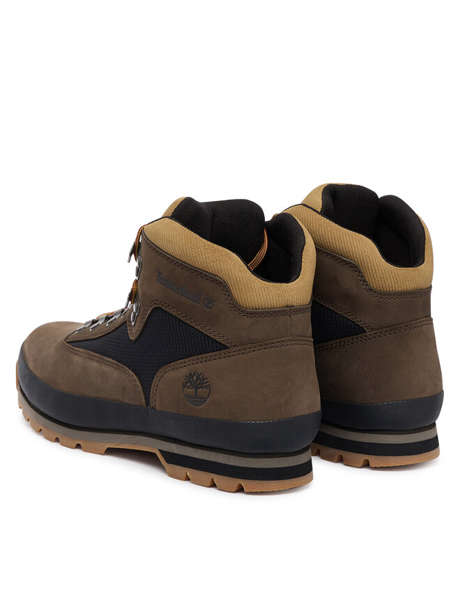 Ботинки походные мужские Timberland Euro Hiker, черный/желто-коричневый — фото 3