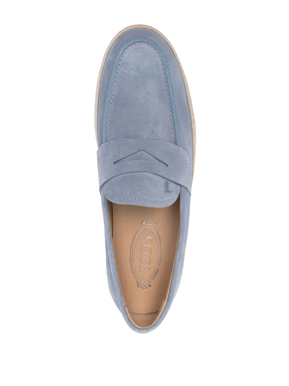 Пенни-лоферы с закругленным носком TOD'S, синий — фото 4