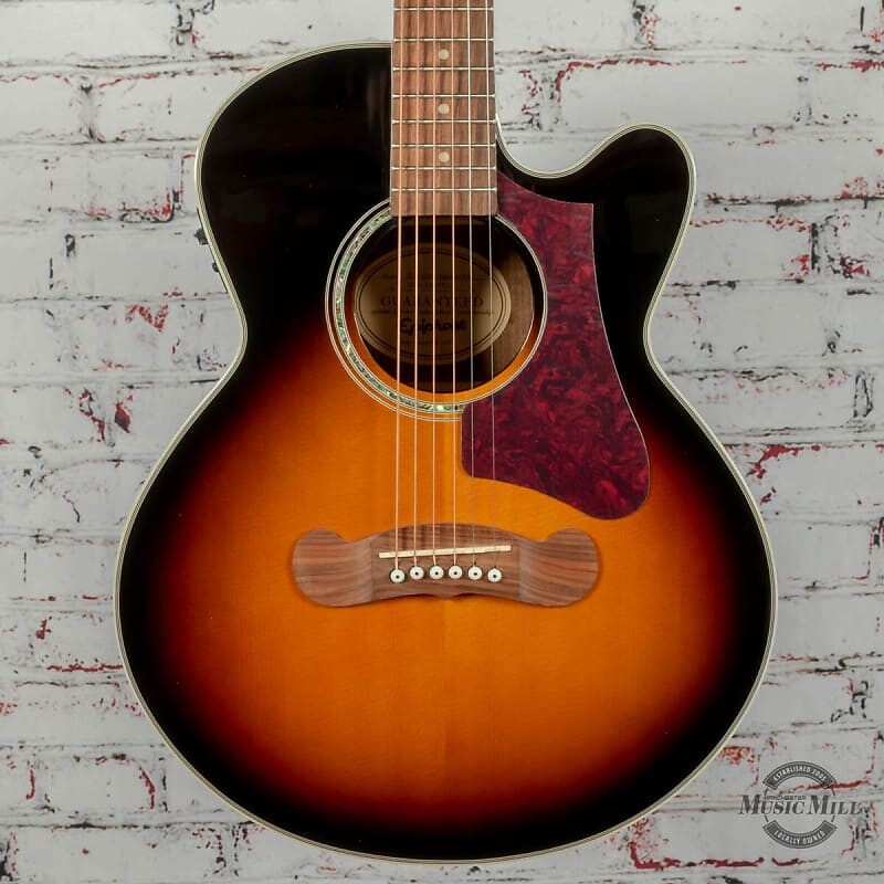 

Акустическая гитара Epiphone J-200 EC Studio Parlor Acoustic/Electric Guitar Vintage Sunburst