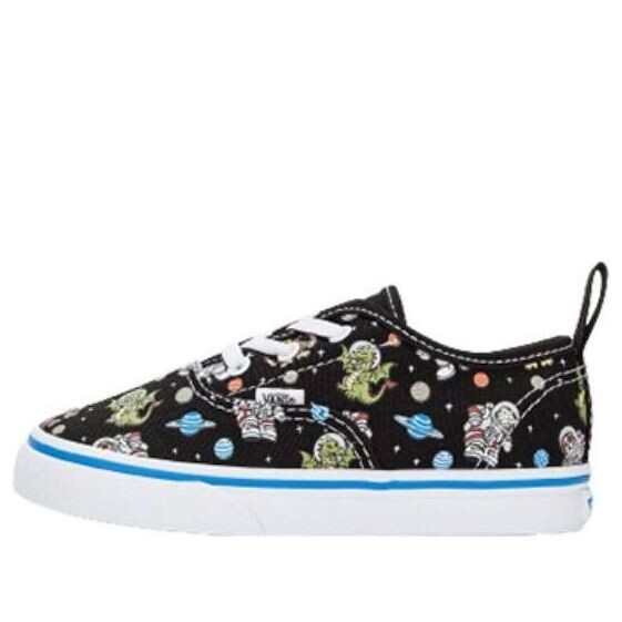 

Кроссовки authentic elastic lace 'black multi' Vans, черный