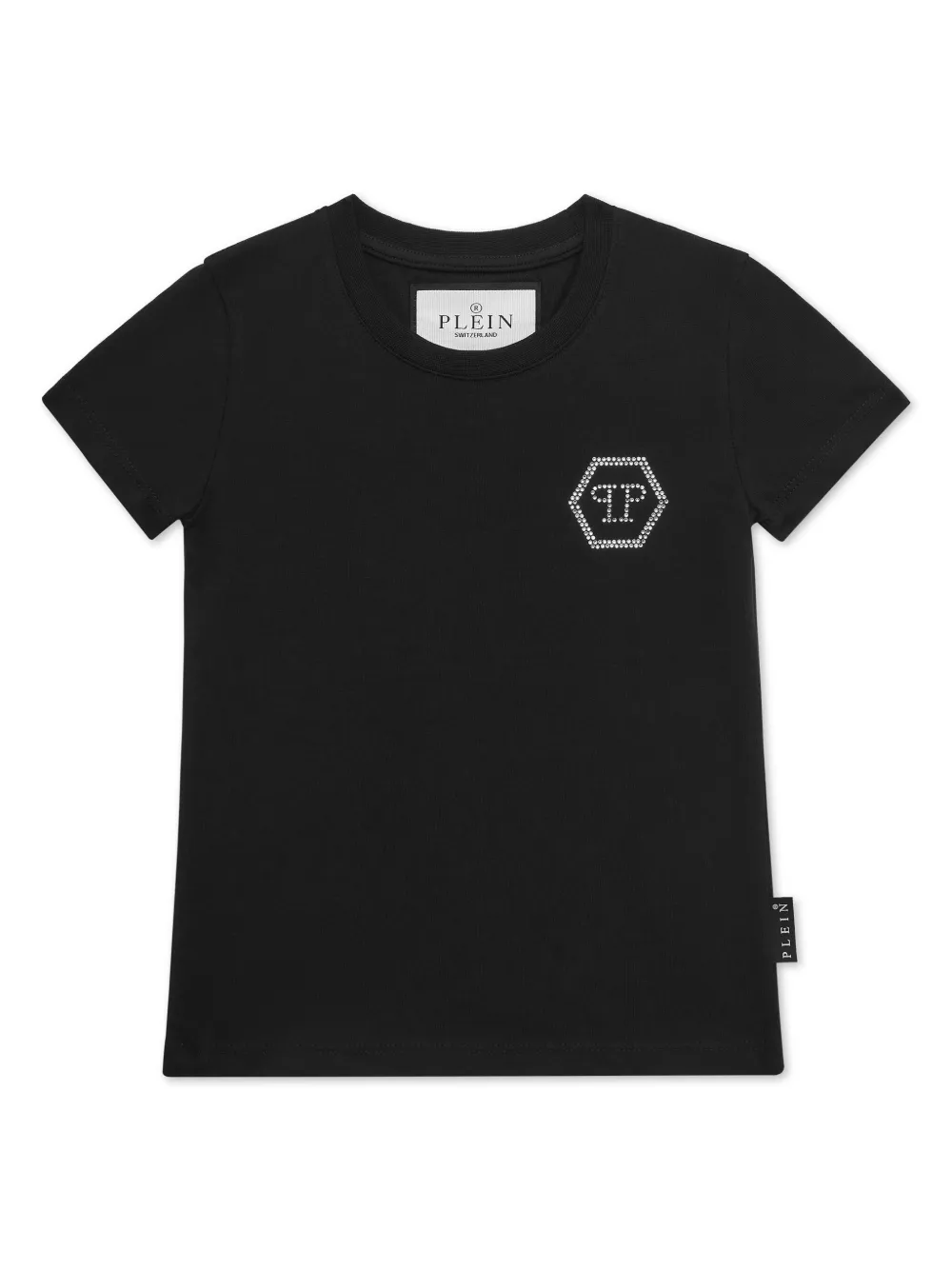 

Футболка с логотипом Philipp Plein Junior, черный