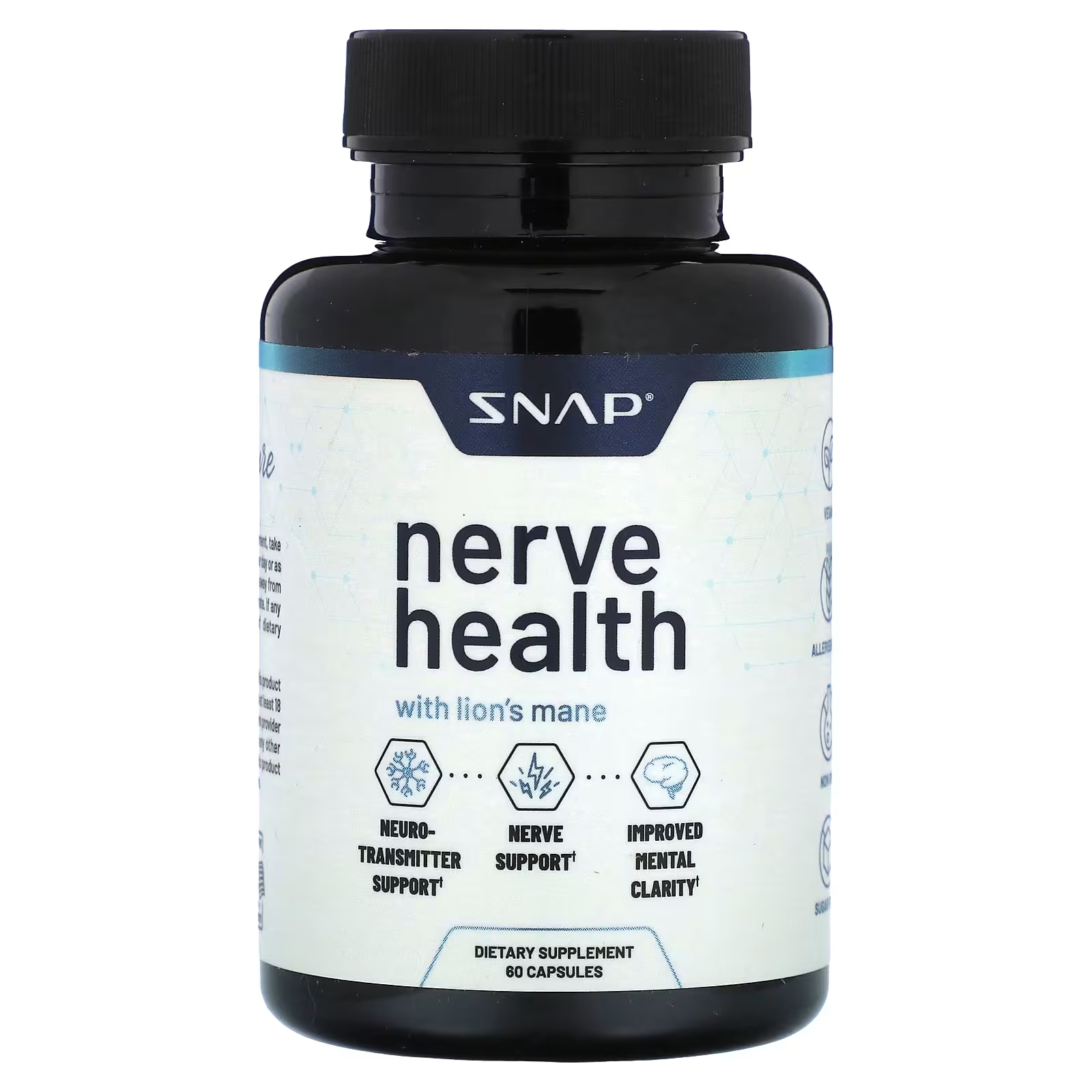 

Добавка Snap Supplements Nerve Health, 60 капсул