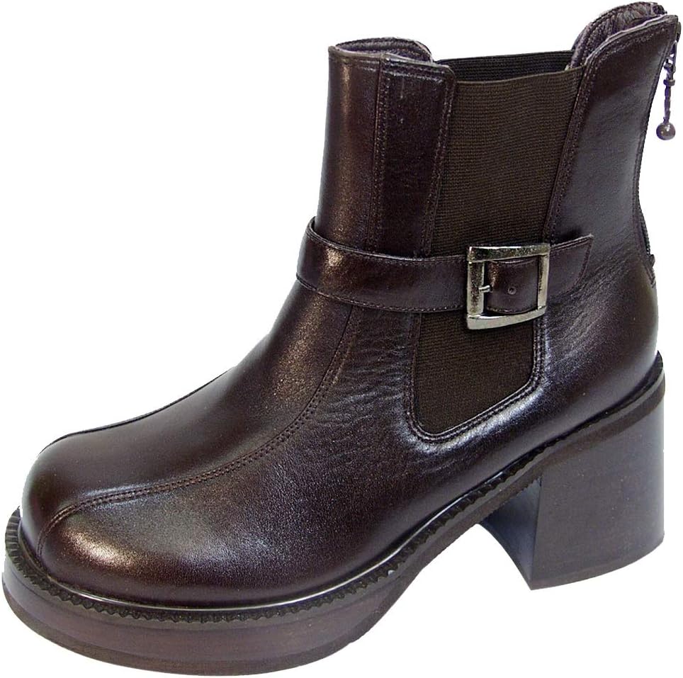 

Мужские кожаные ботинки Peerage Ricky средней ширины с комфортной 18 см посадкой, коричневый