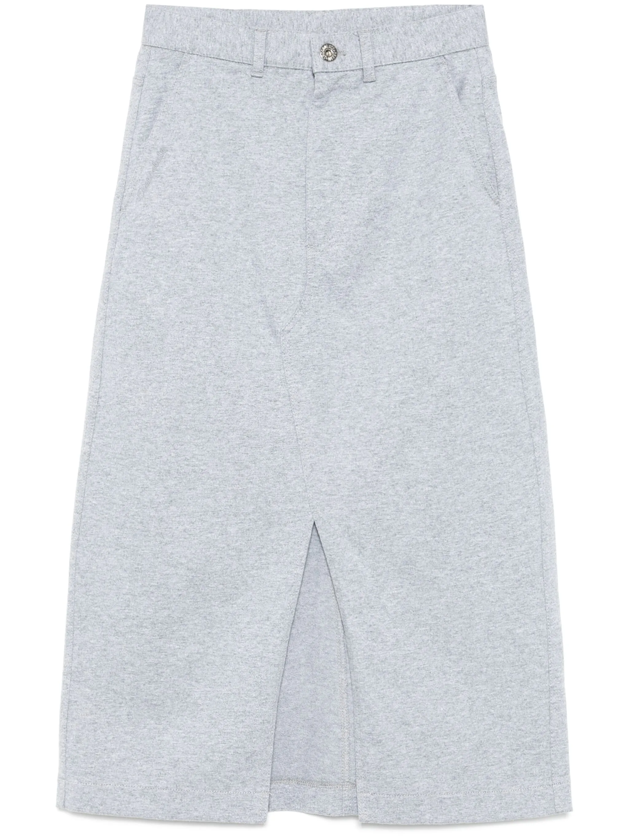 

Юбка с вышитым логотипом Chocoolate, серый