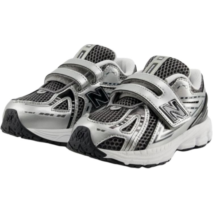 New Balance 1906 дышащие низкие детские ботинки silver black для малышей — фото 3