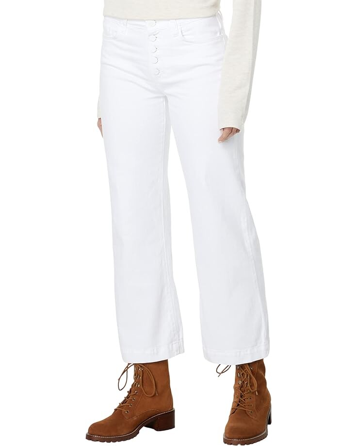 

Джинсы Paige Leenah Ankle Exposed Button Fly in Crisp White, цвет Crisp White