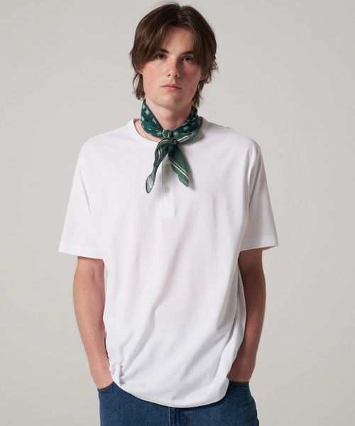 

Футболка с коротким рукавом, хенли, Baja Eddie Bauer, белый