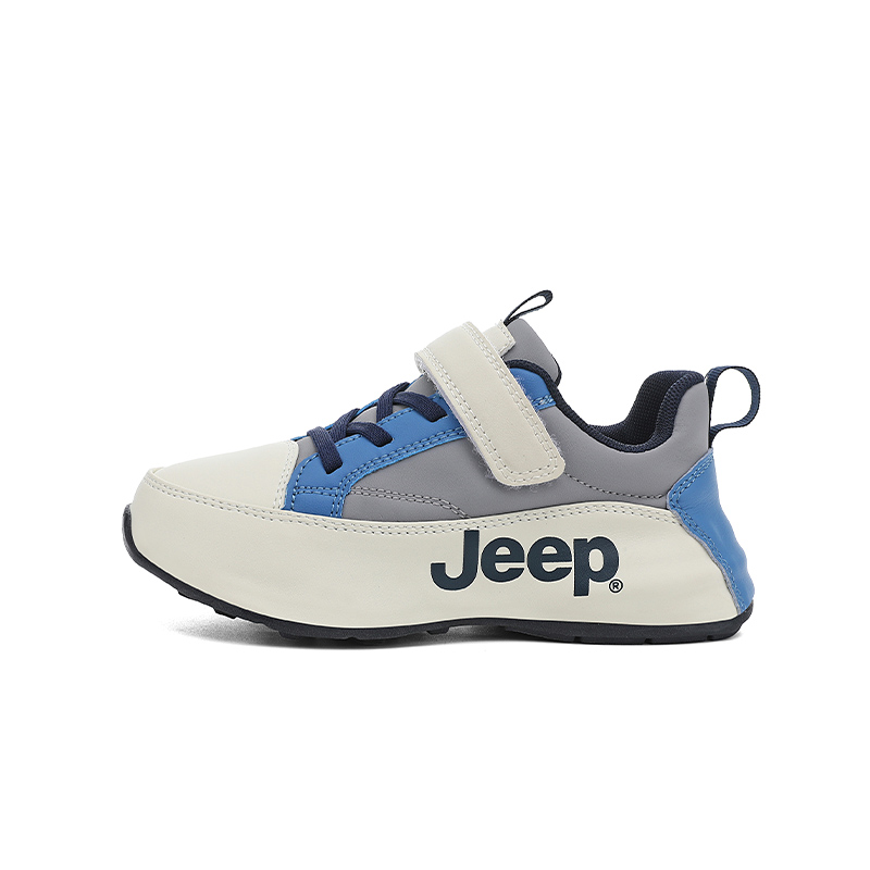 

Детские беговые кроссовки Spring Morning 20 Jeep, айвори белый серый синий