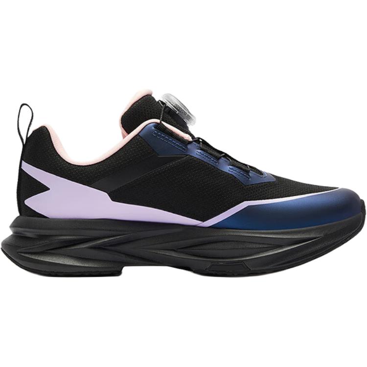 FILA KIDS Кроссовки BOA с низким верхом, противоскользящие, износостойкие, детские, черно-фиолетовые, для подростков — фото 2