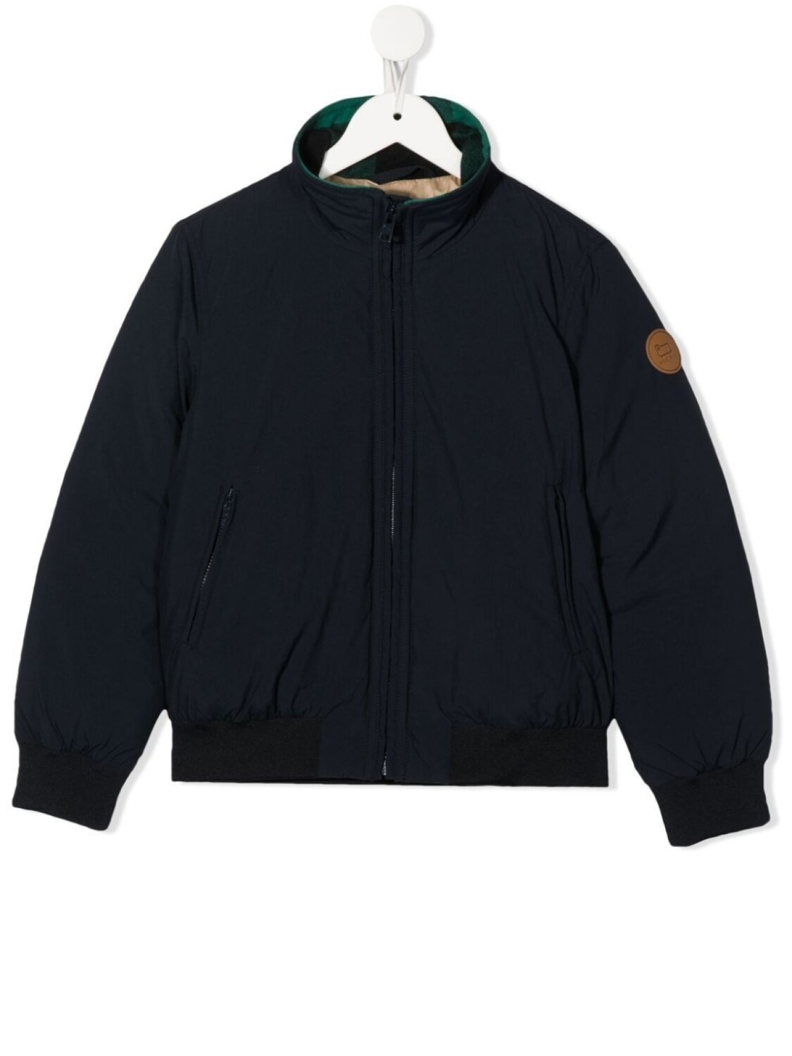 

Куртка Bayman с контрастным воротником Woolrich Kids, синий