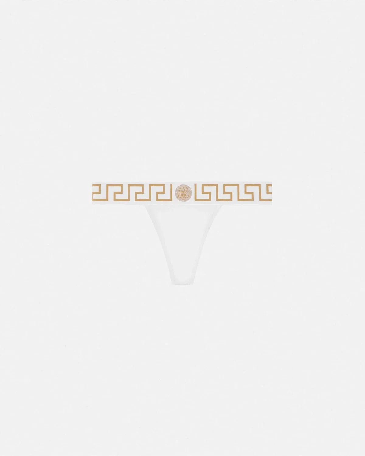 Стринги с узором Greca Versace, белый