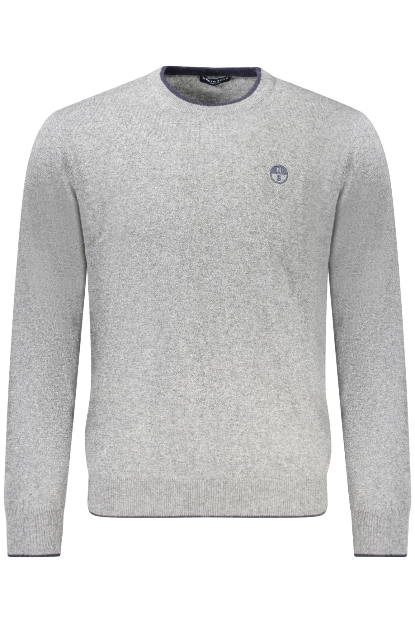 

Джемпер мужской North Sails с контрастным вырезом и логотипом бренда, серый