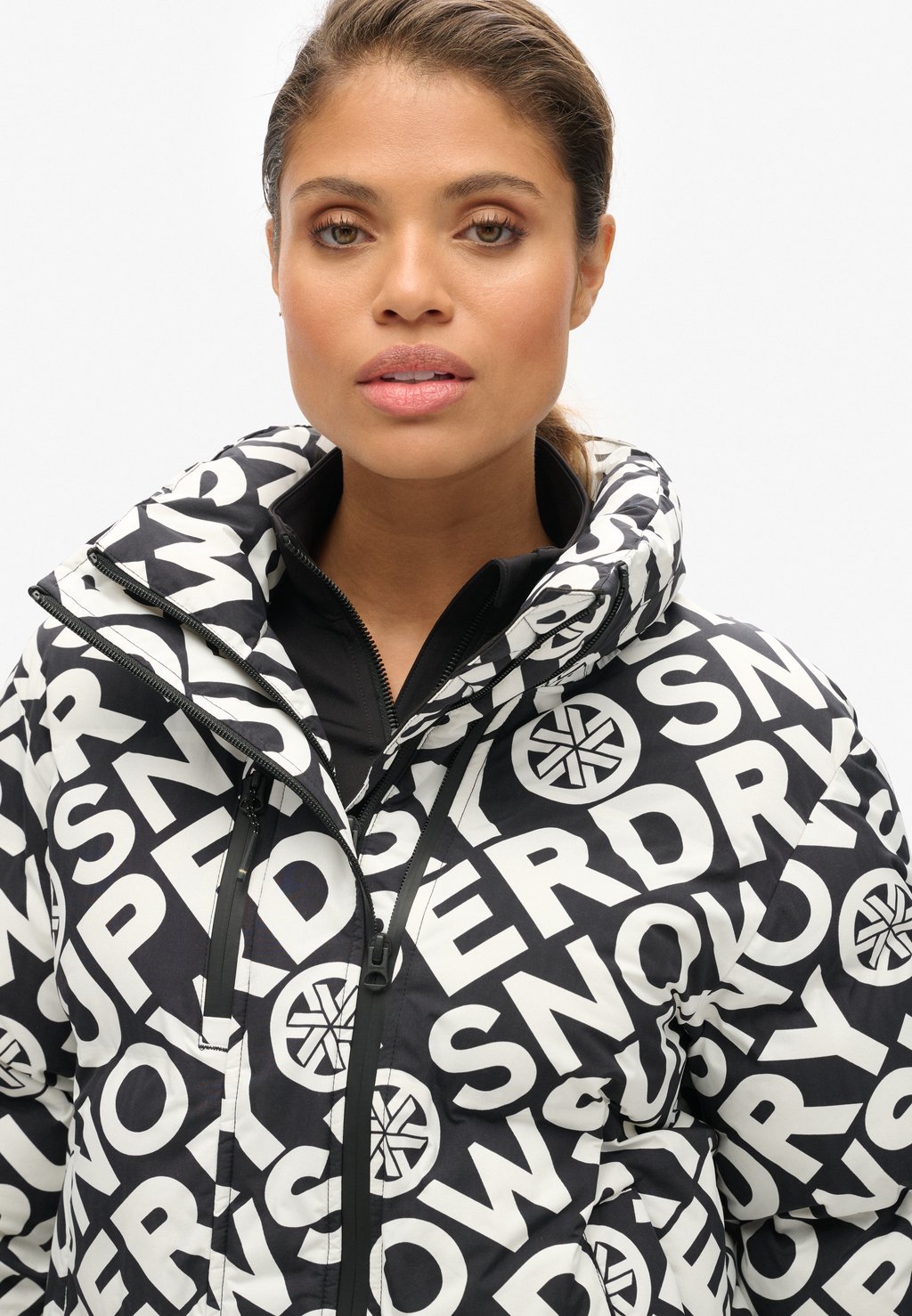 

Зимняя куртка BOXY PUFFER Superdry, черный