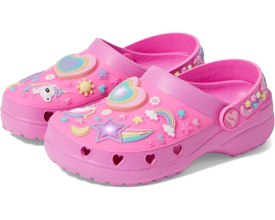 

Детские тапочки Skechers Heart Charmer - Miss Girly (Little Kid/Big Kid) SKECHERS KIDS, Hot Pink/Multi