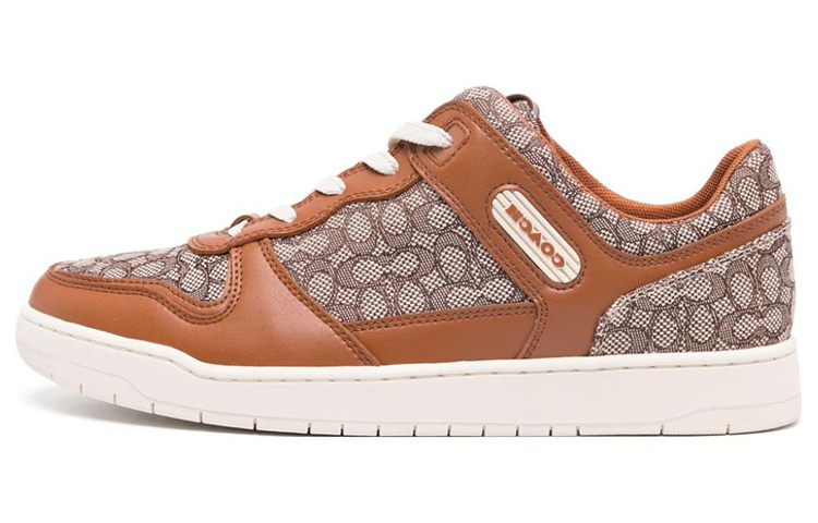 

Кроссовки со шнуровкой и монограммой COACH, Brown