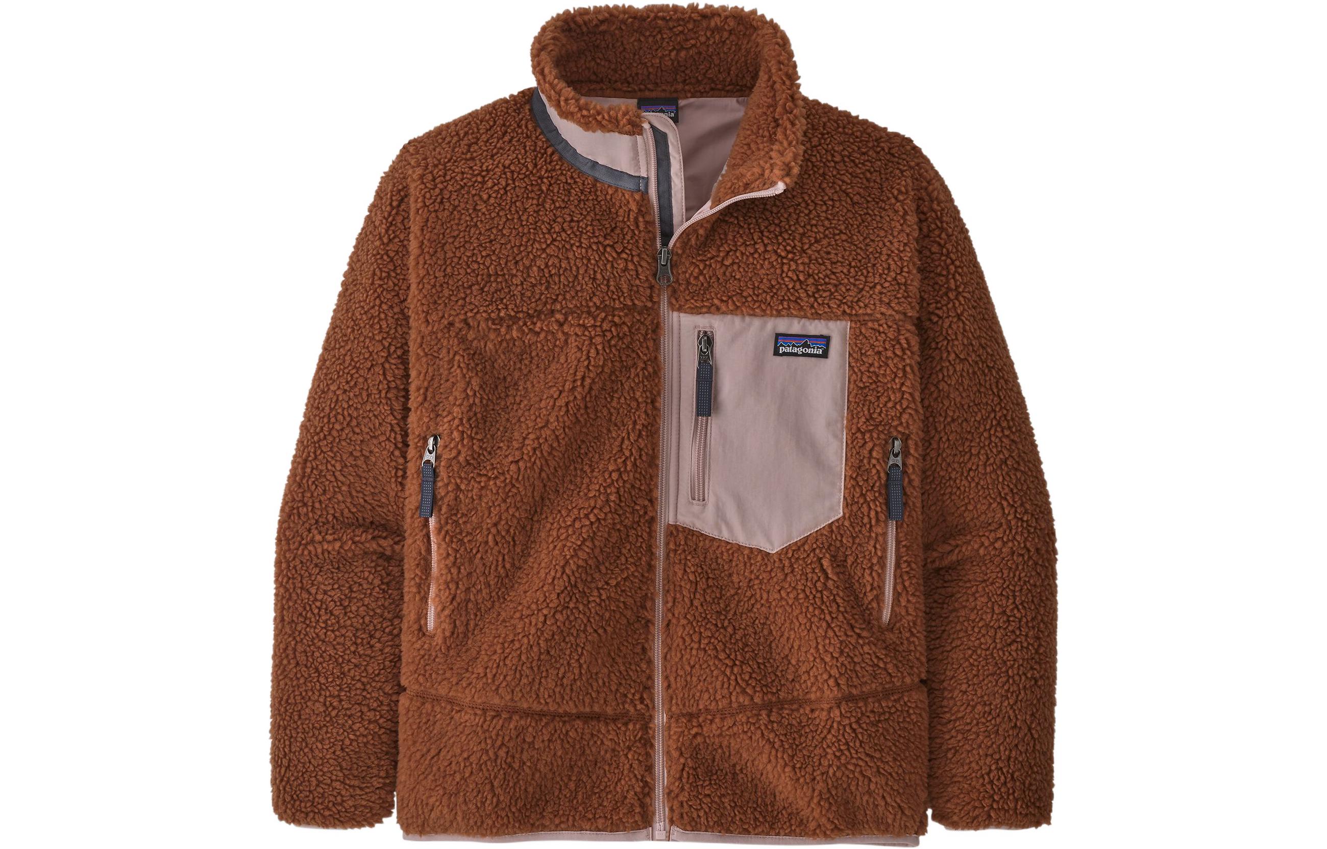

Куртки и пальто. Детская флисовая куртка Retro X Patagonia, Natural Butterfly Brown/NLBN