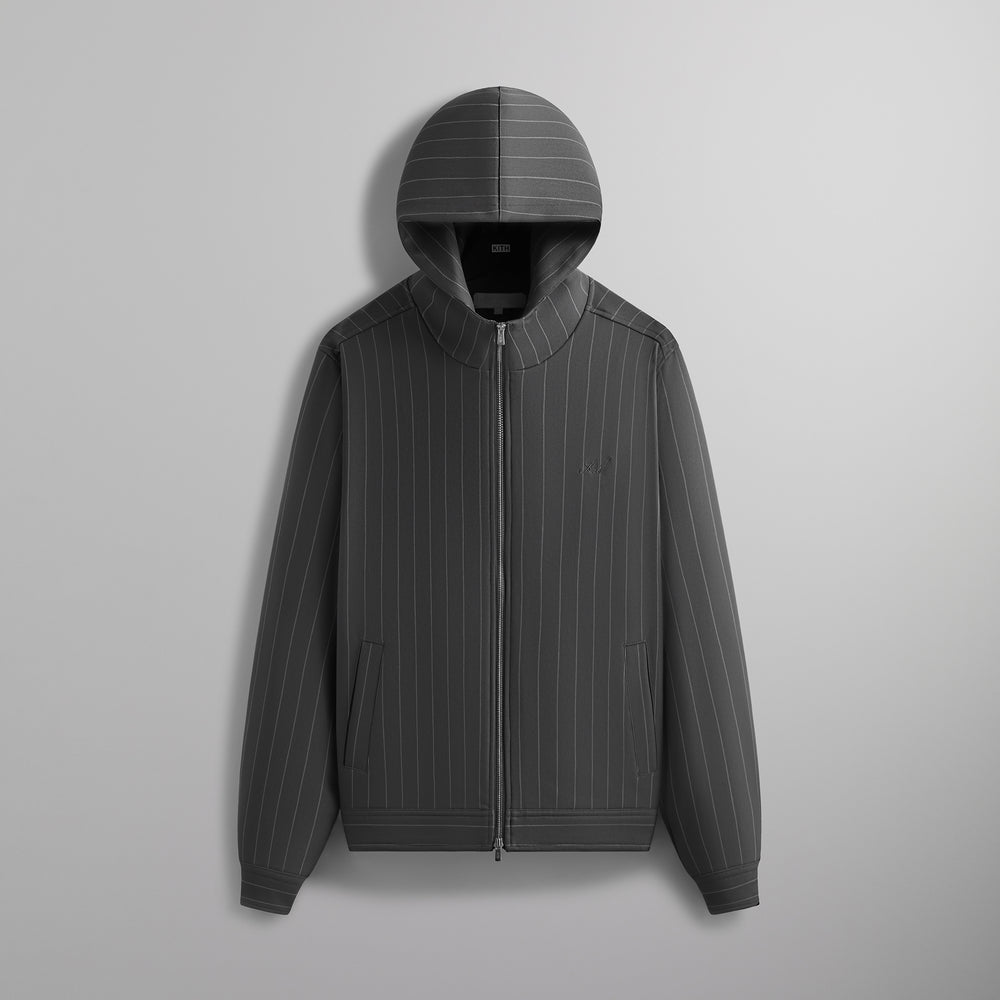 

Худи Kith Double Weave Selfridge Zip Up Hoodie, цвет Carbon