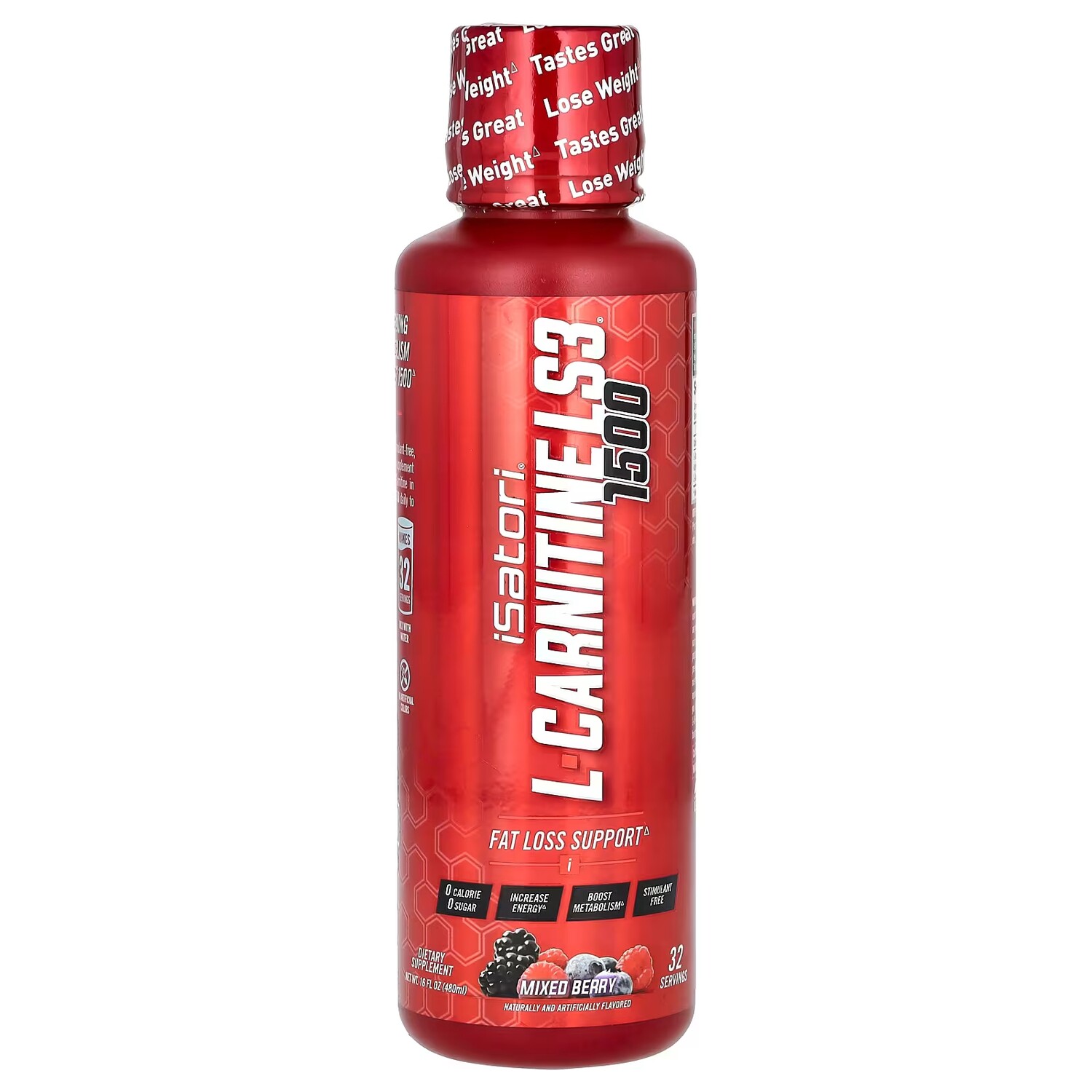 

Isatori L-Carnitine LS3 1500 Ягодная смесь, 16 жидких унций (480 мл)