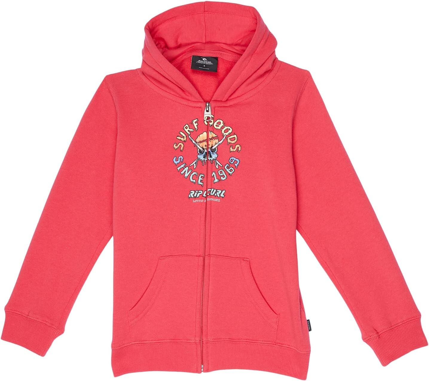 

Худи Rip Curl Little Savage Zip Top Hoodie, цвет Retro Red