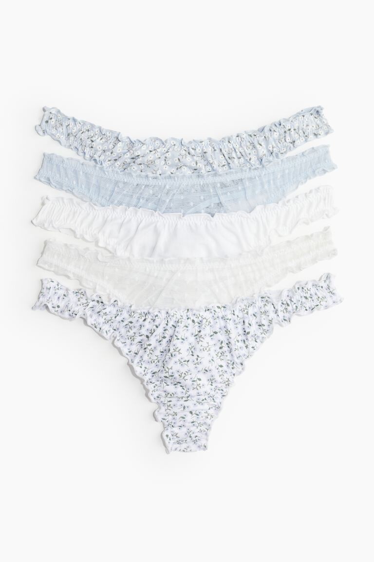 

5 упаковок стрингов H&M, белый