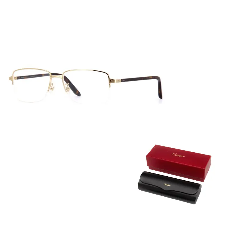

Оправа для очков Santos, прямоугольные, мужские Cartier, tortoiseshell золото