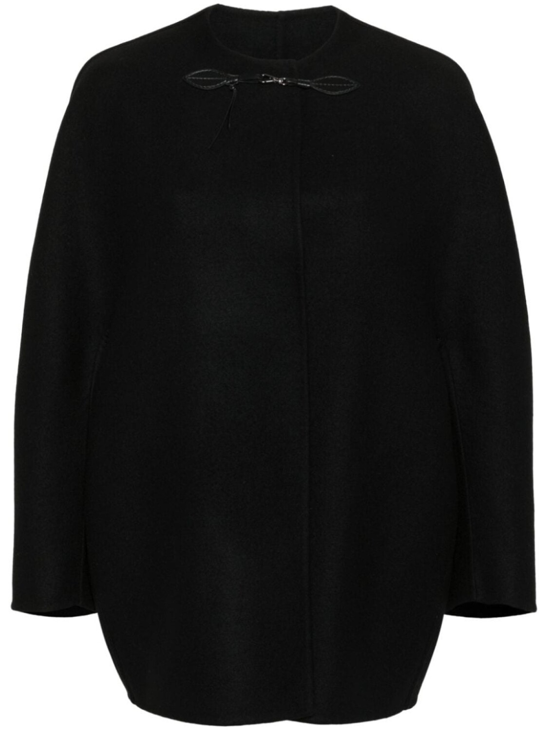 

Ermanno Scervino кейп из вирджинской шерсти на кнопках, черный