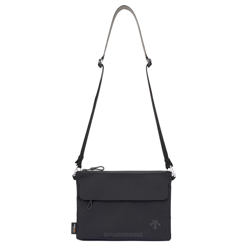

DESCENTE Синий вельветовый наплечный рюкзак унисекс черный, Black
