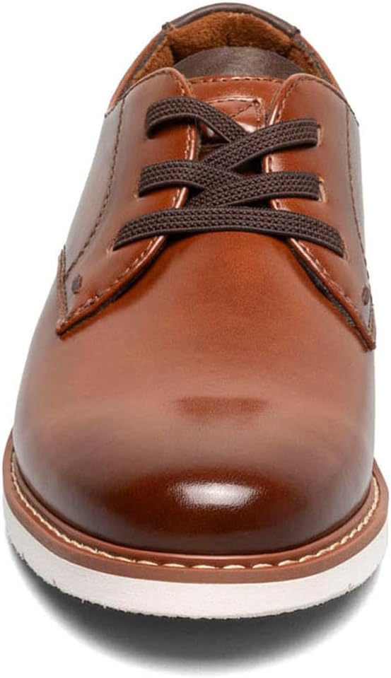Детские оксфорды Florsheim Boys Vibe с простым носком (малыши/младшие дети/старшие дети), Cognac — фото 3