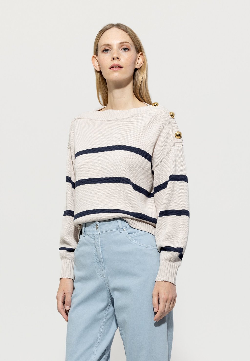 

Топ с длинными рукавами LUISA CERANO PULLOVER MIT STREIFEN, мультиколор