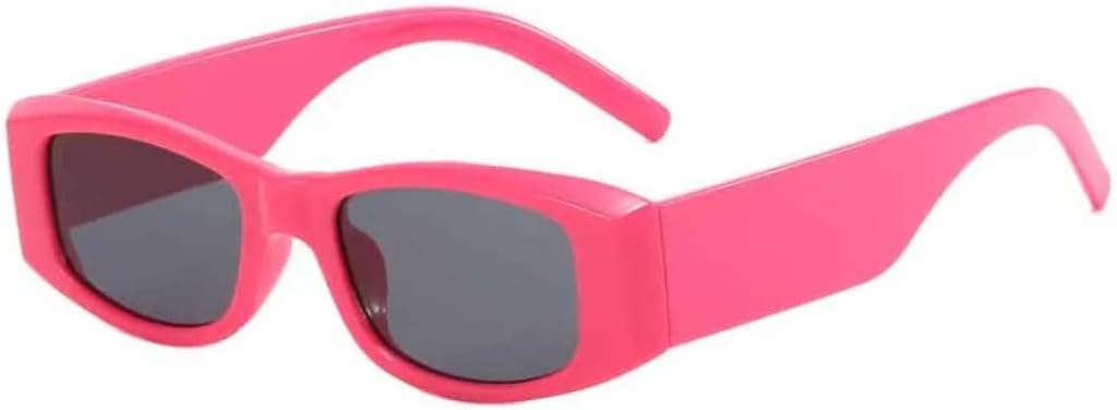 

Солнцезащитные очки с защитой UV400 | Маленькая оправа, линзы конфетного цвета | Для женщин и мужчин, для занятий спортом на открытом воздухе и вождения DSVIGF, Pink Gray