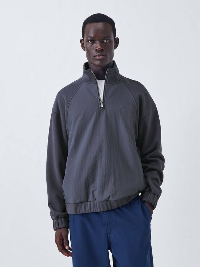 

Полузастёгивающийся свитер с высоким воротником из хлопковой смеси Kin