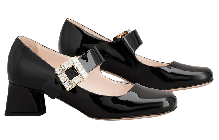 Très Vivier Инкрустированные пряжкой лодочки Roger Vivier — фото 3