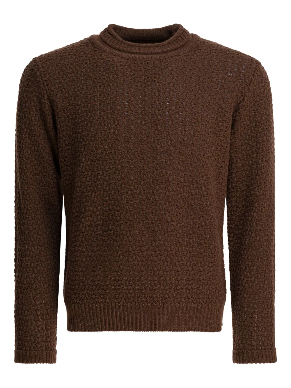 

Фактурный вязаный свитер Notre Dame Rakki, коричневый