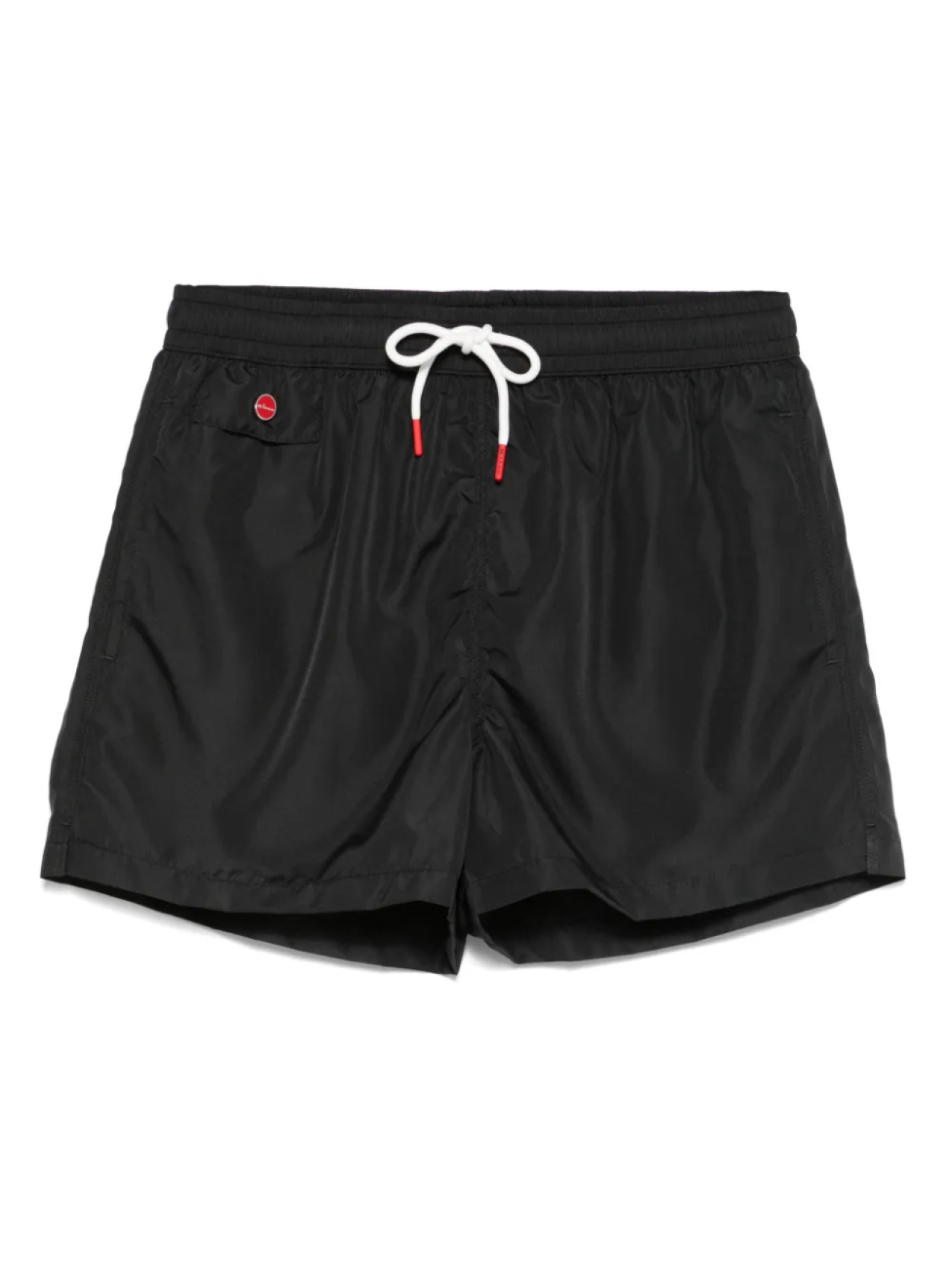 

Kiton плавки-шорты с вышитым логотипом, черный