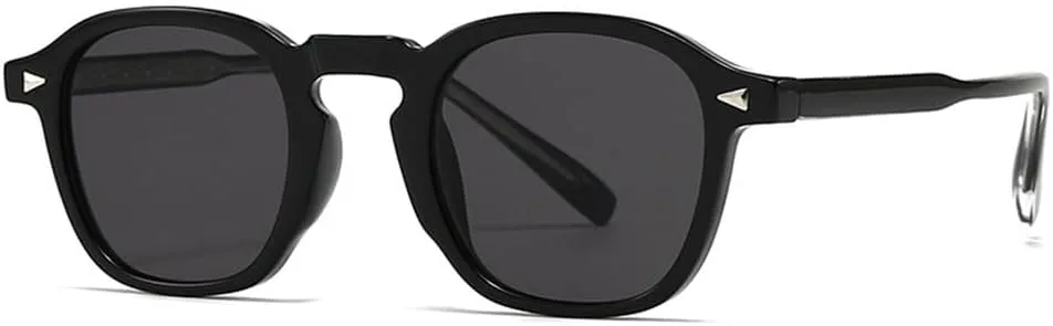 

Популярные модные солнцезащитные очки для женщин в стиле ретро с заклепками, черные, с защитой от УФ-излучения UV400, мужские солнцезащитные очки KTUCN, C1black Black