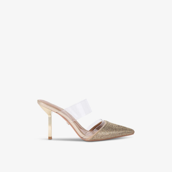 

Плетеные мюли Passion на каблуке, украшенные кристаллами Carvela, золотой