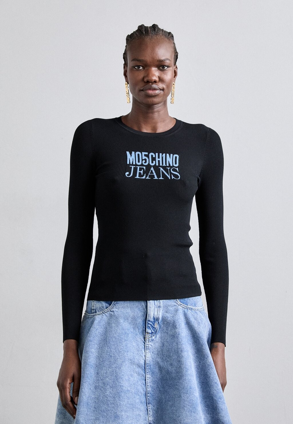 

Топ с длинными рукавами PAINTER MOSCHINO, черный