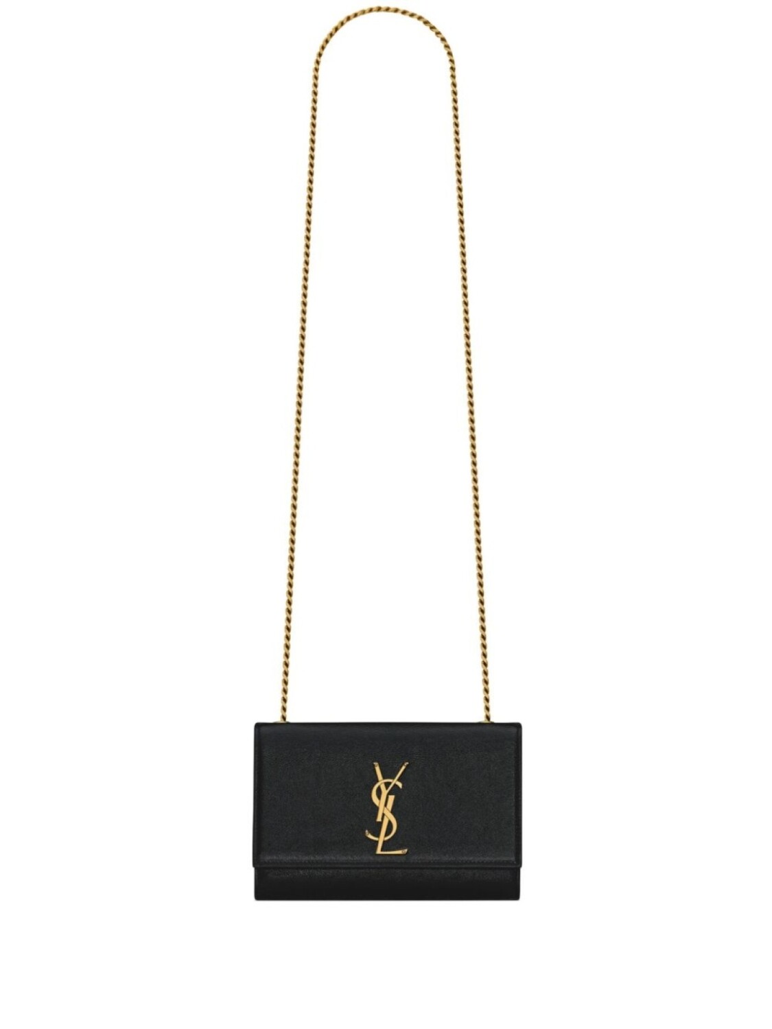 

Маленькая сумка Saint Laurent Kate через плечо, черный