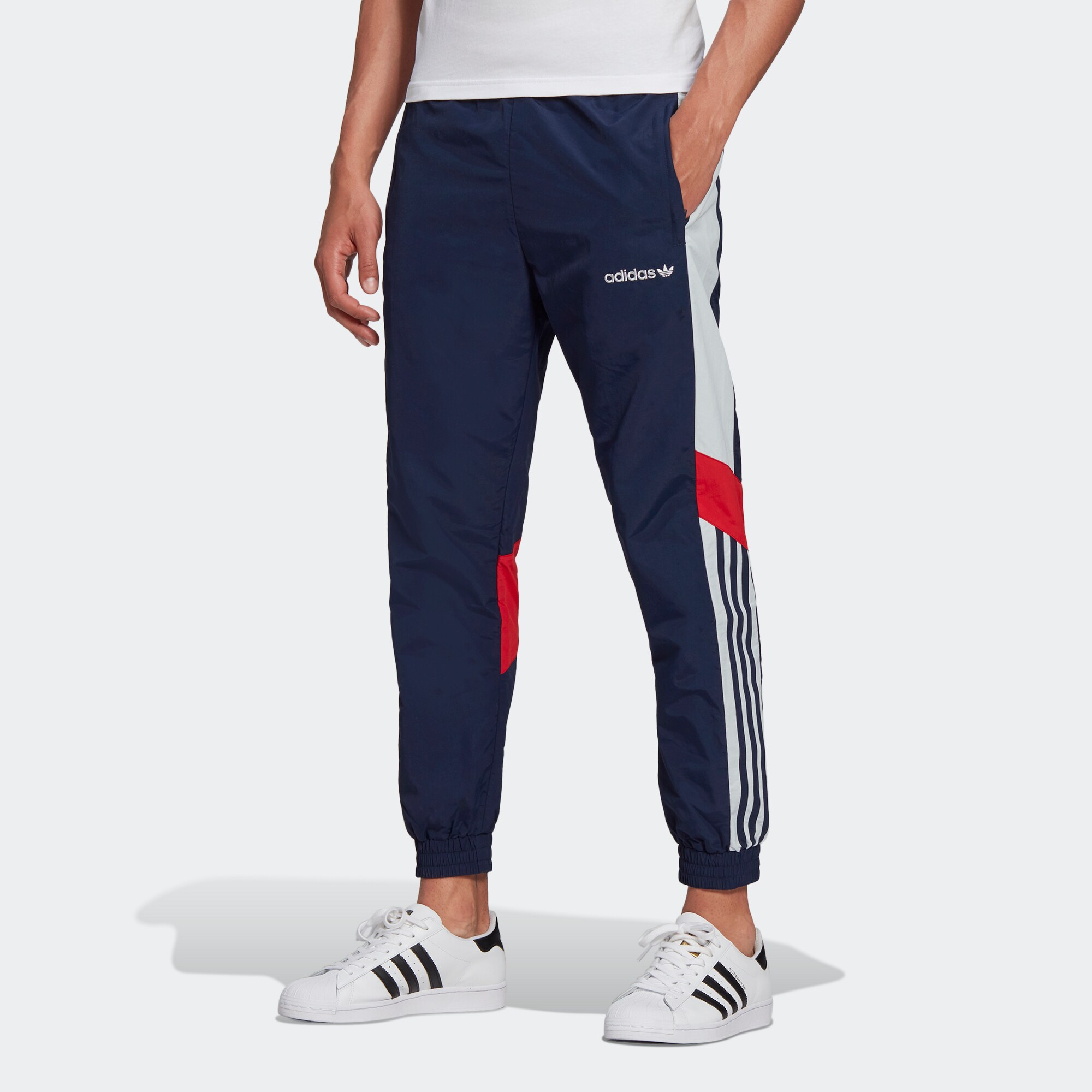 Футболка Festivo вязаная спортивные штаны мужские университетский синий Adidas Originals — фото 4