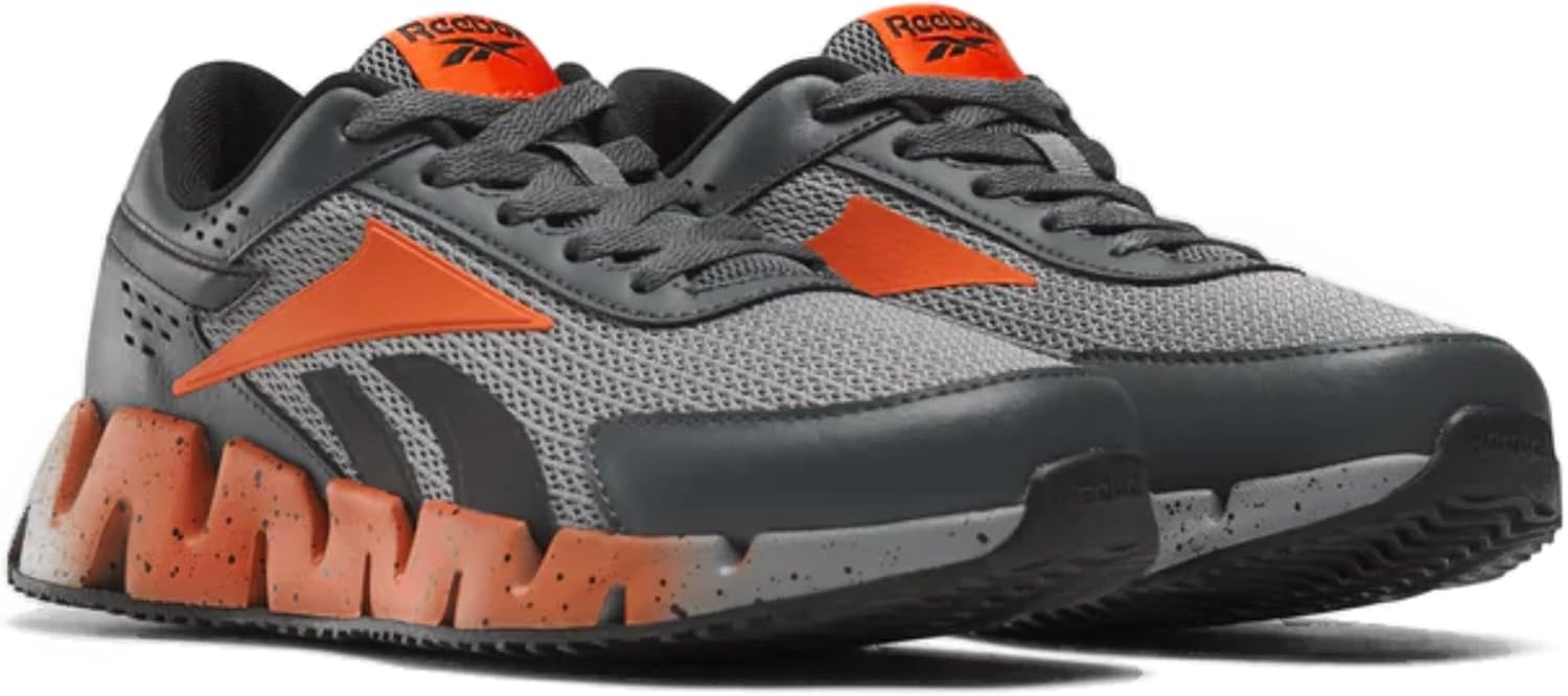 Кроссовки Zig Dynamica 2.0 Reebok для мальчиков, оранжевый/серый — фото 2