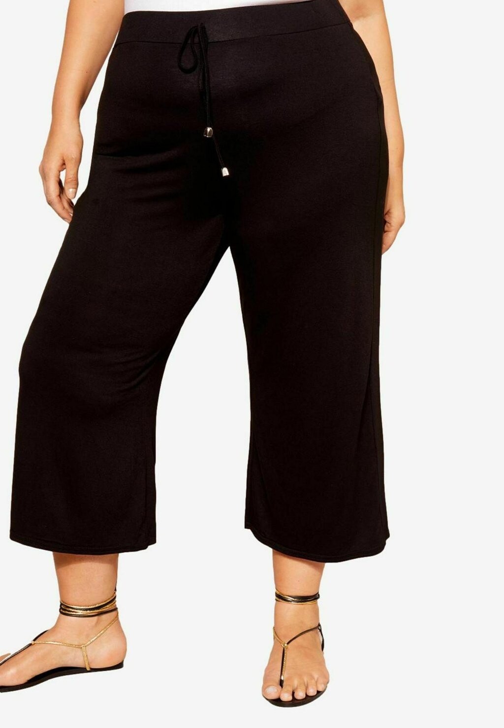 

Брюки BELTED WIDE LEG CULOTTE- PLUS SIZE Friends Like These, черный