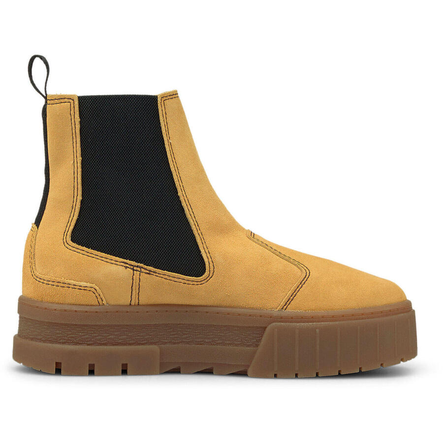 Ботинки Puma Mayze Chelsea Suede, коричневые, женские — фото 4