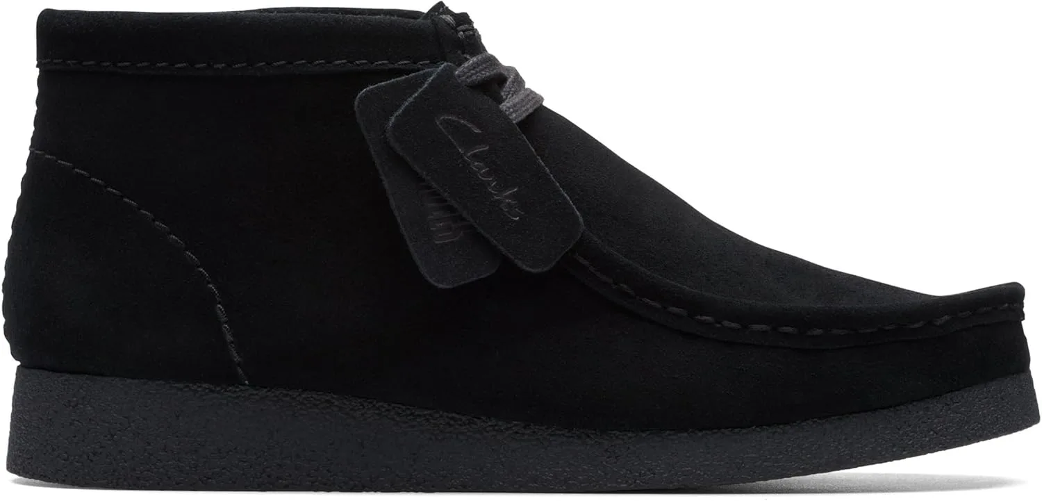Мужские ботильоны Clarks Originals Wallabee Evo, черный/черный