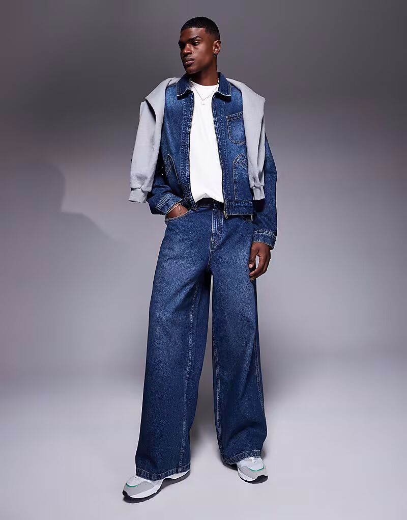 

Супер мешковатые джинсы ASOS DESIGN coord, средневыбеленные