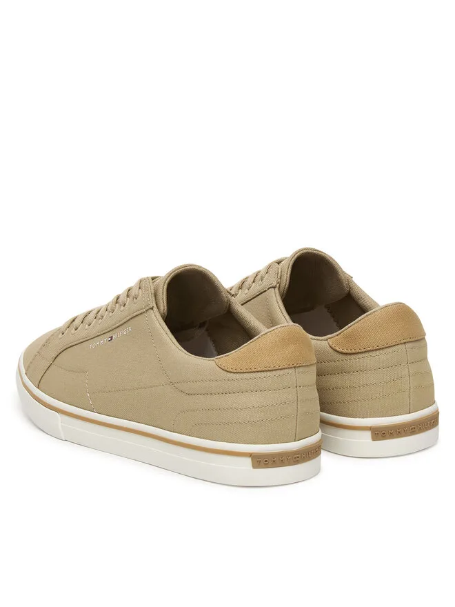 Tommy Hilfiger Тканевые кроссовки Vulc Core Long Lace FM0FM05688 бежевого цвета — фото 3