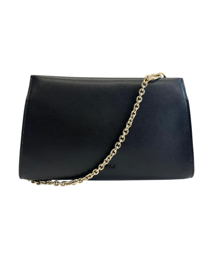 

Стильная кожаная сумка через плечо Furla, черный