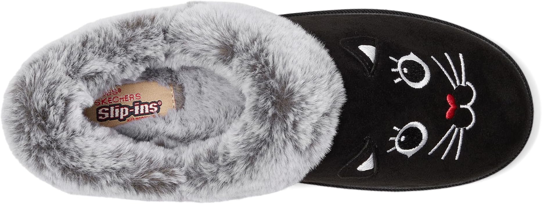 Тапочки BOBS from SKECHERS Women's Bobs Cozy Kiss - Paw Jams, Black — фото 2
