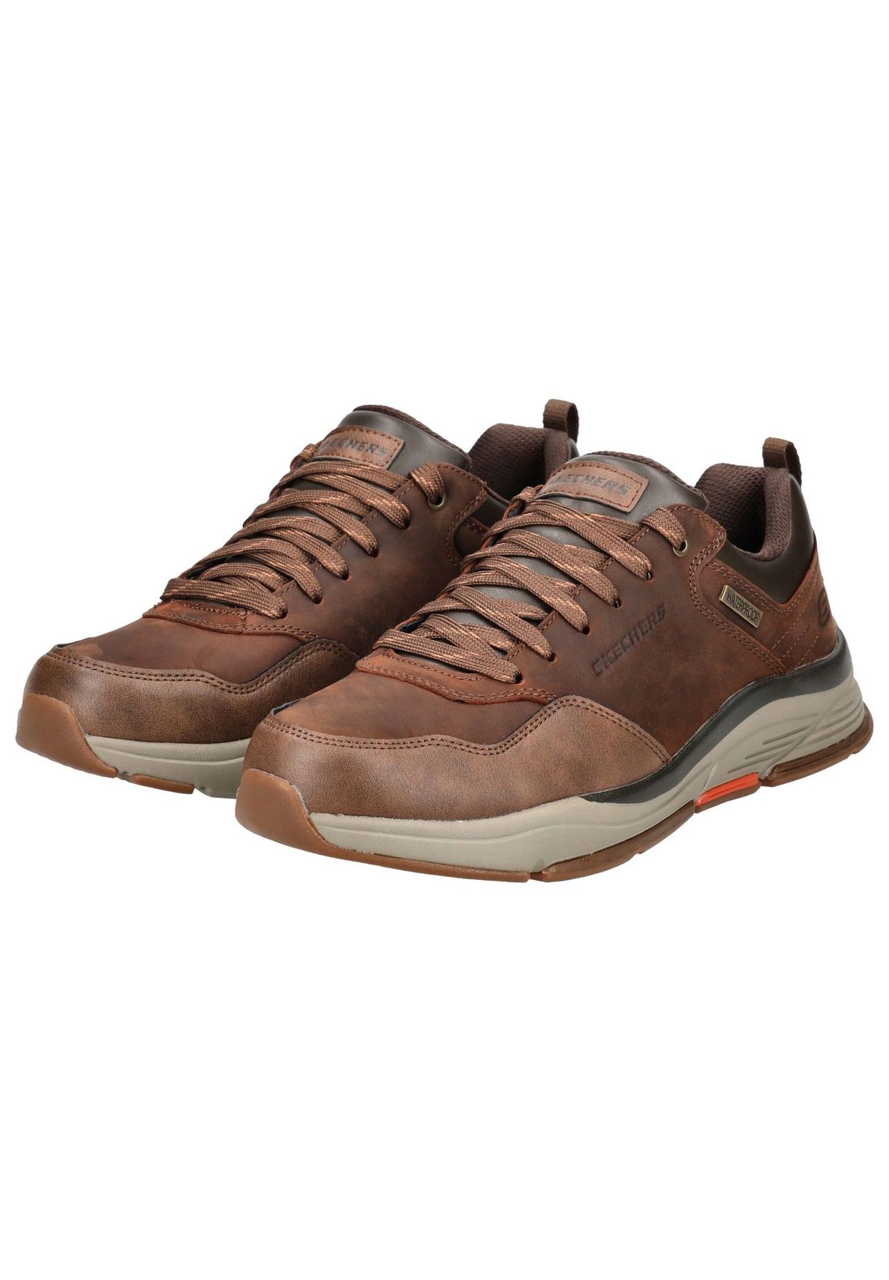 Кроссовки из искусственной кожи SKECHERS, коричневый — фото 4