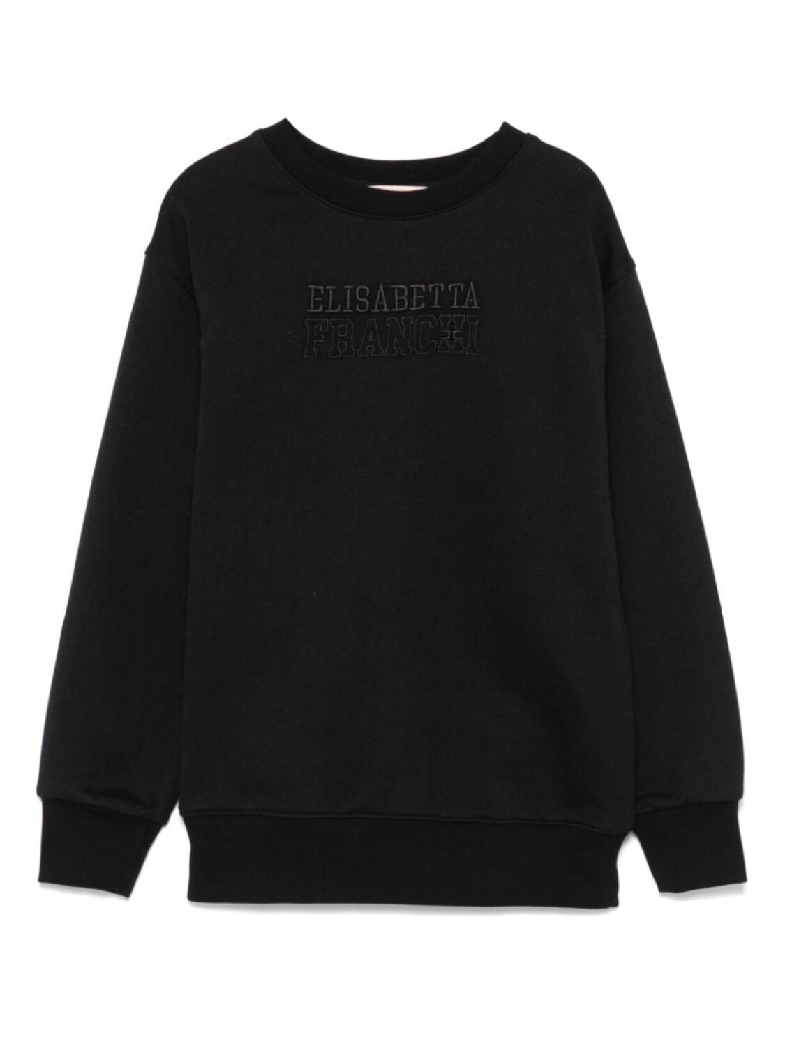 

Elisabetta Franchi La Mia Bambina толстовка с вышитым логотипом, черный
