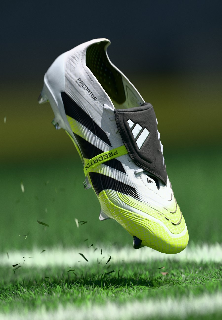 

Кроссовки Adidas Performance PREDATOR ELITE FOLD-OVER TONGUE SOFT GROUND FOOTBALL BOOTS, Footwear White/Core Black/Lucid Lemon/White